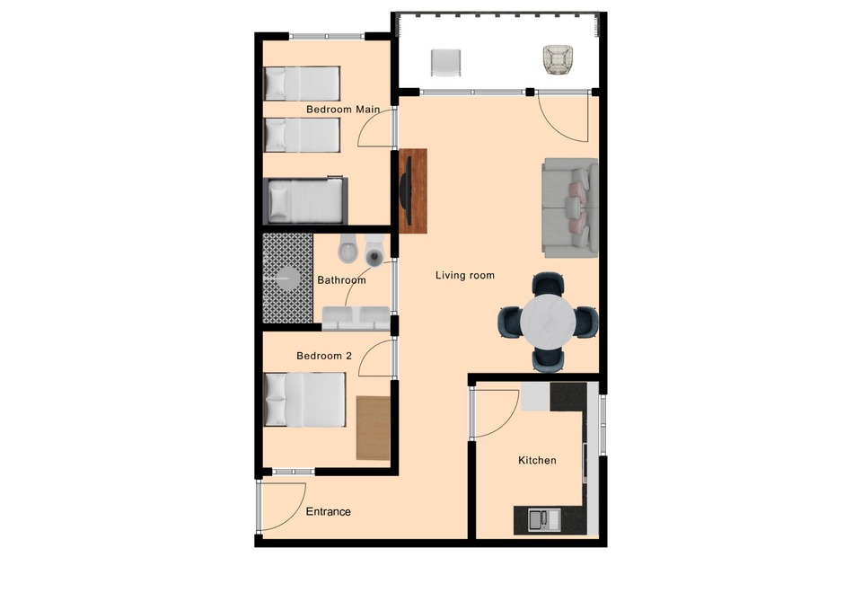 Bonito y cómodo apartamento en zona Playa Burriana